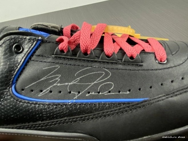 Rep SP Low Retro DJ4375-004 Jordan 2 Off-White Blue Black 0613
